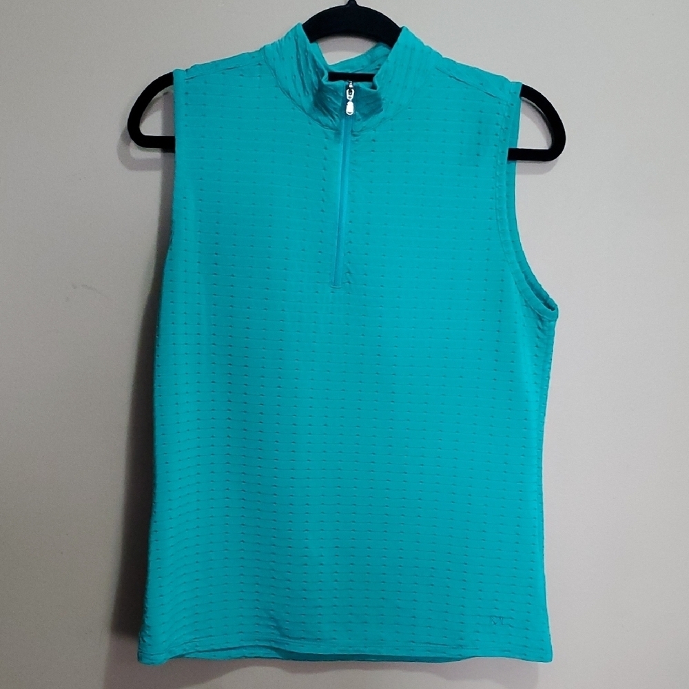 Maggie Lane Sleeveless Teal Top Size Medium
